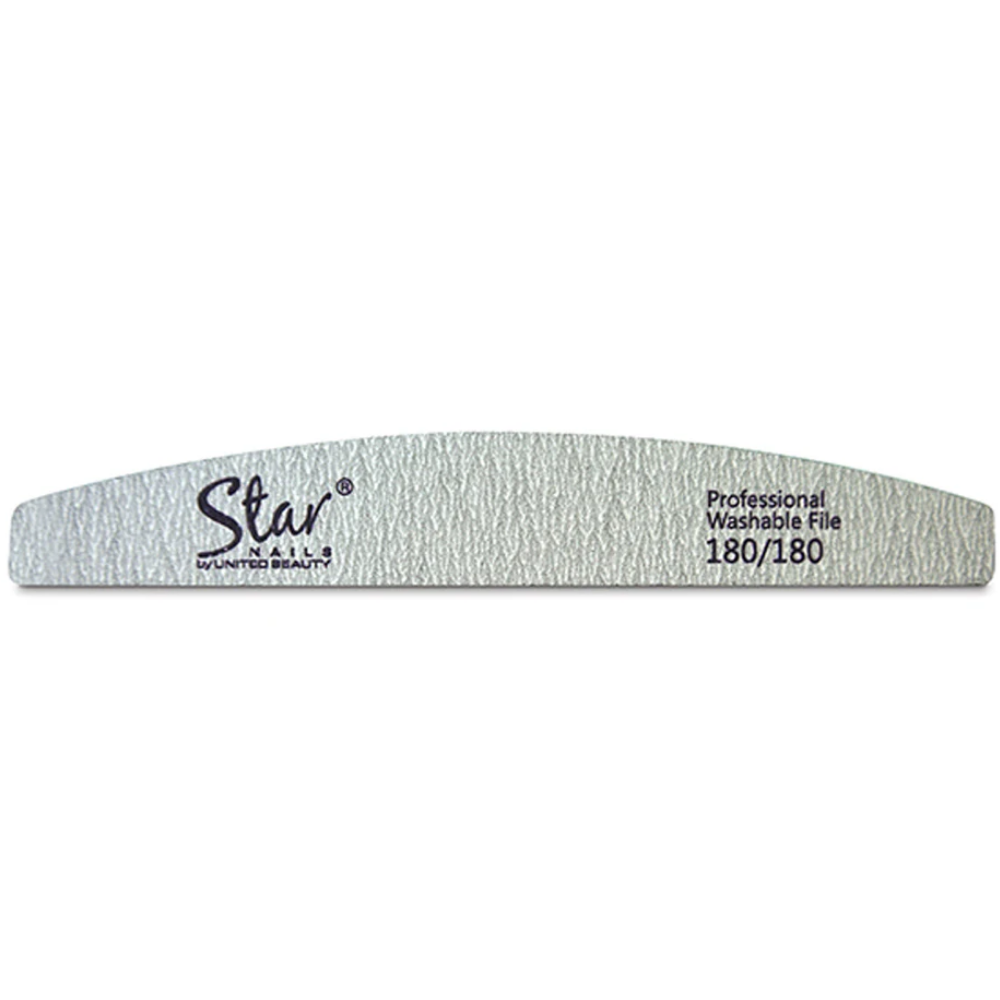 Star Nails Half Moon Nail Files Zebra 180/180 4 Pack