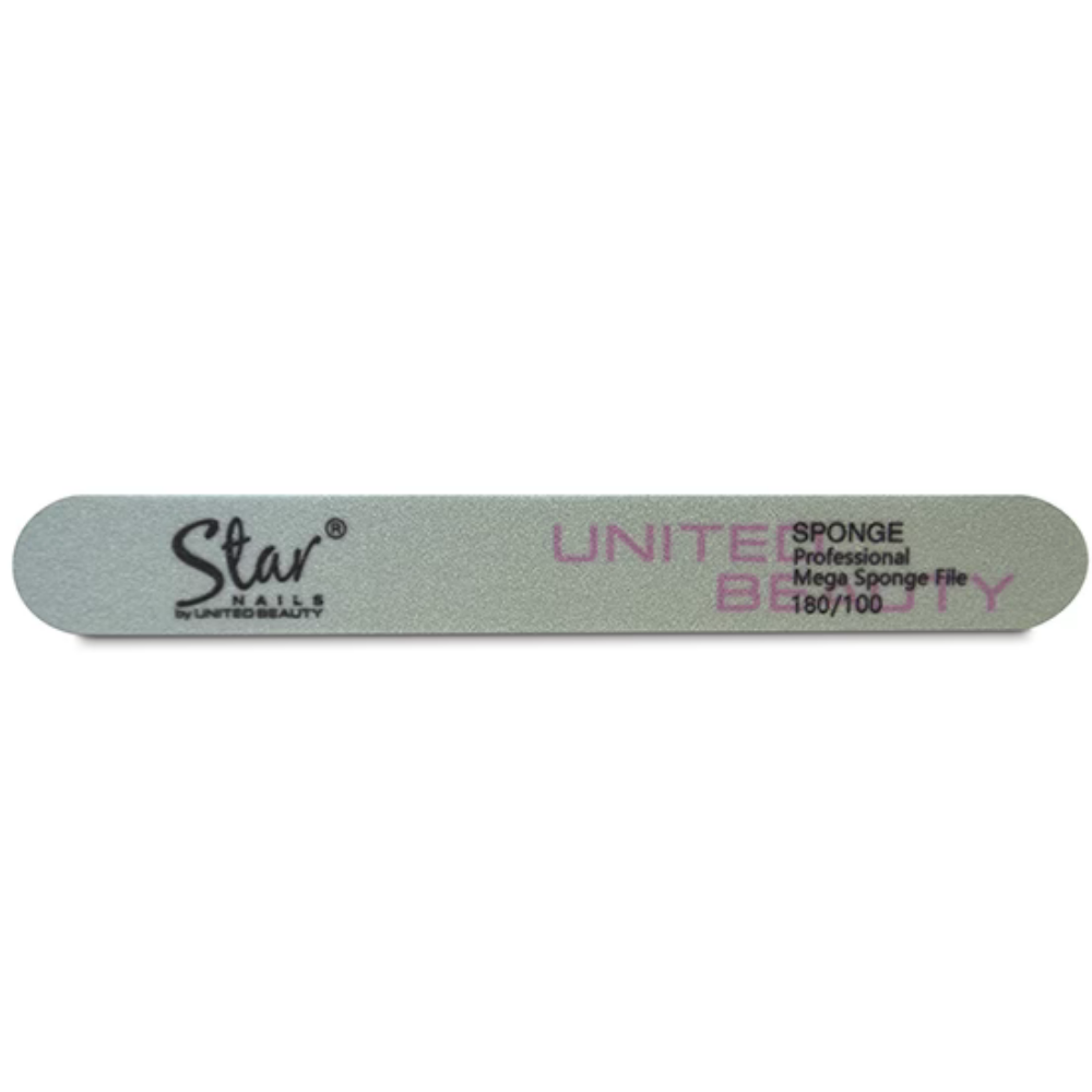 Star Nails Mega Jumbo Sponge File 180/180 Grit 2 Pack