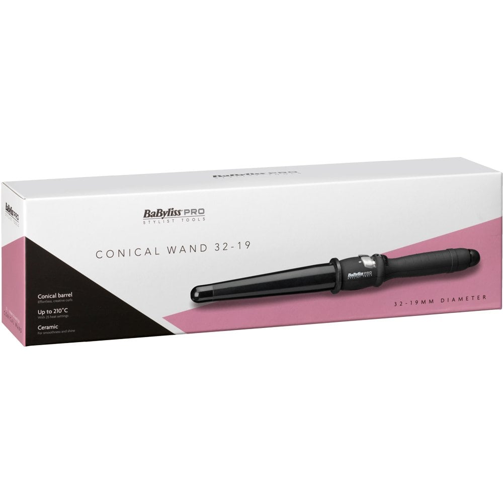 Babyliss Pro Conical Wand 32 19mm Black