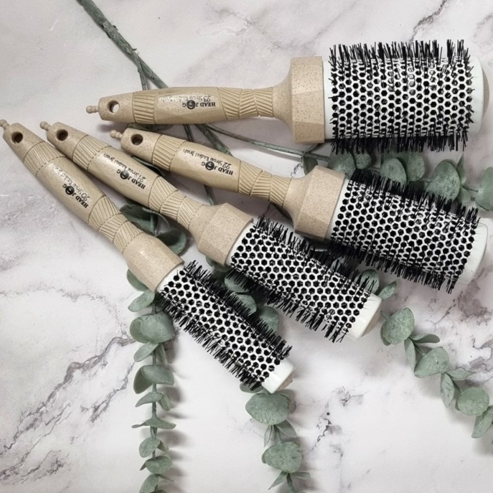 Head Jog Straw Radial Brush Set