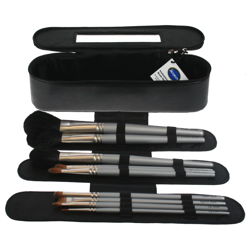 Denman Makeup Brush Case And Brushes