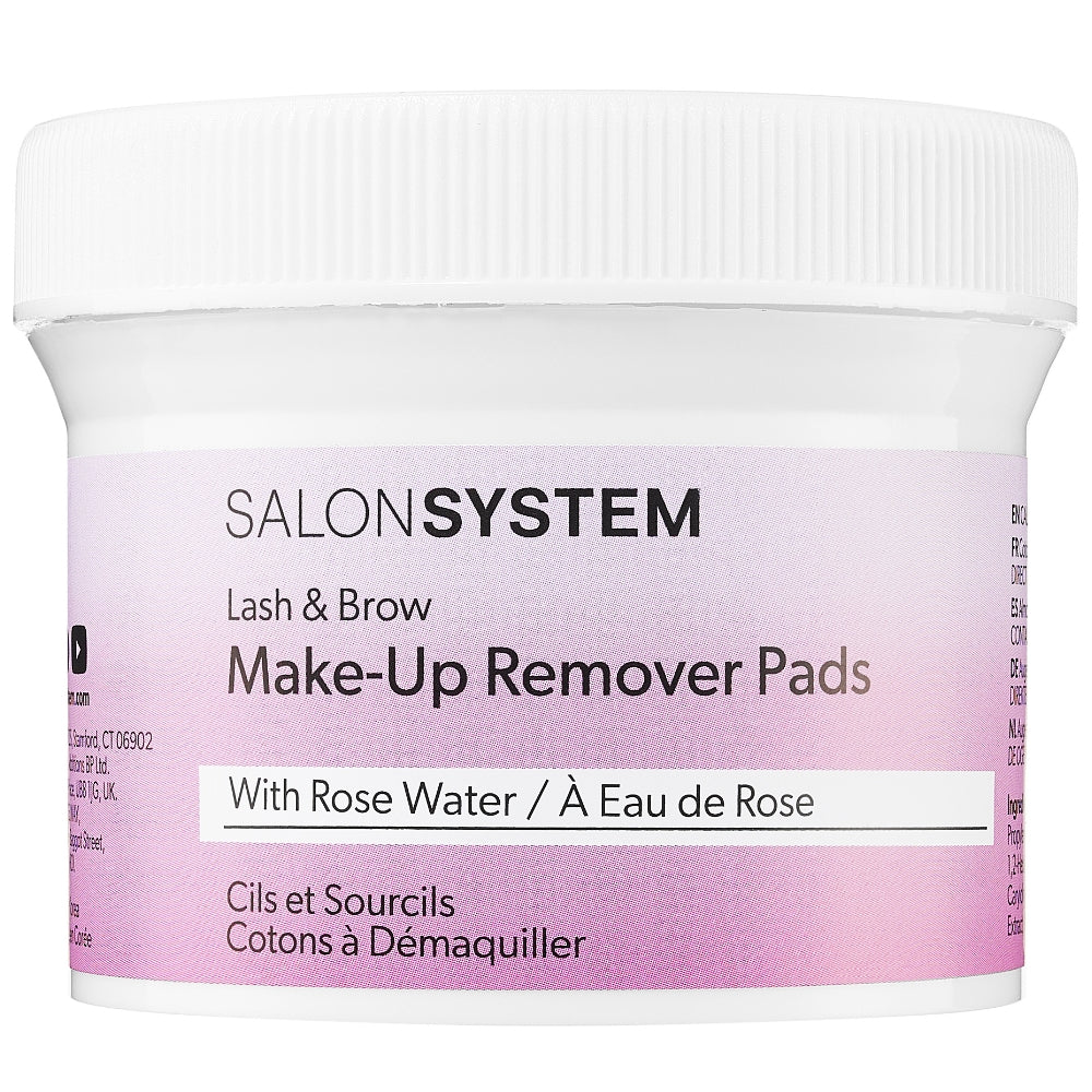 Salon System Lash & Brow Makeup Remover Pads 50 Pack