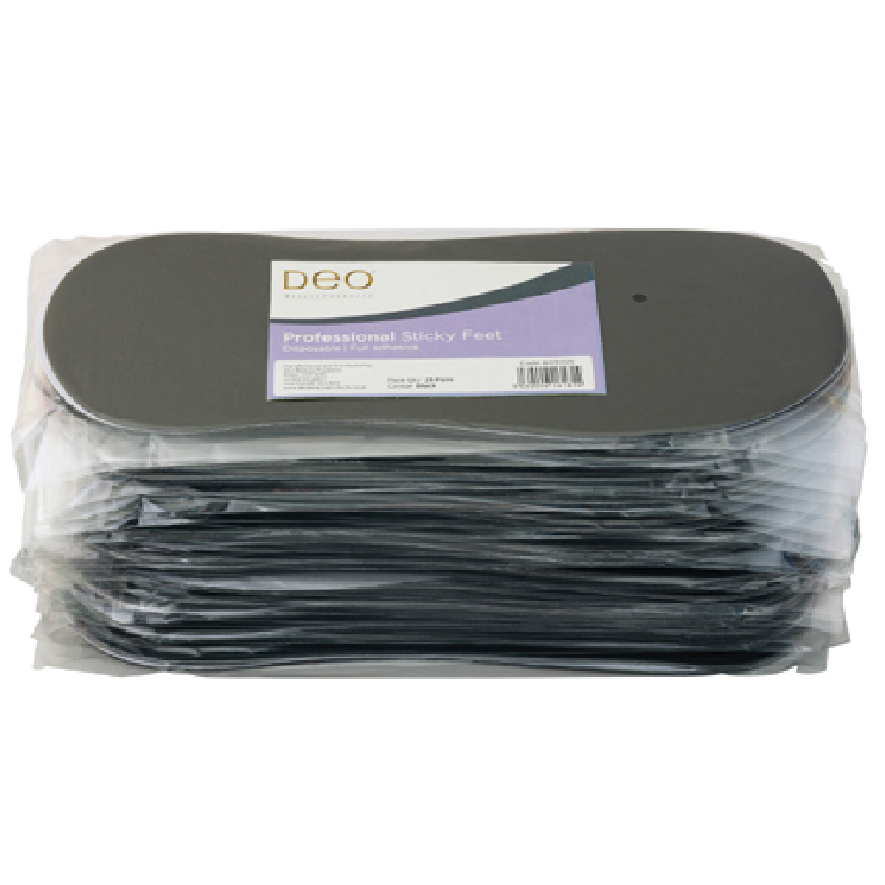 Deo Sticky Feet Black Pair 25 Pack