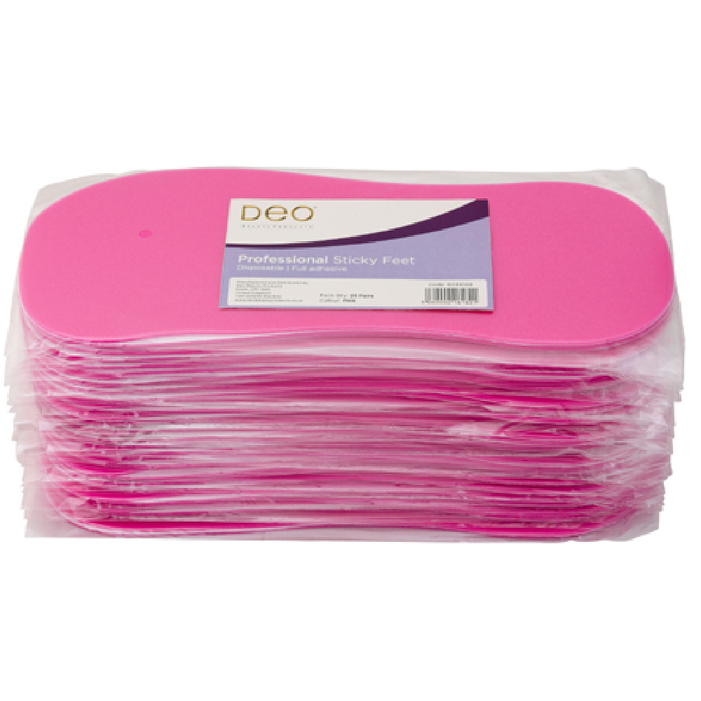 Deo Sticky Feet Pink Pair 25 Pack