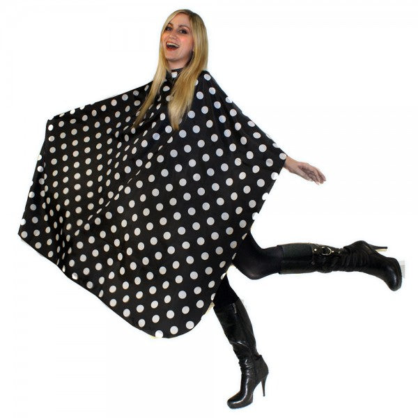 Hair Tools Cutting Gown With Poppers Polka Dot