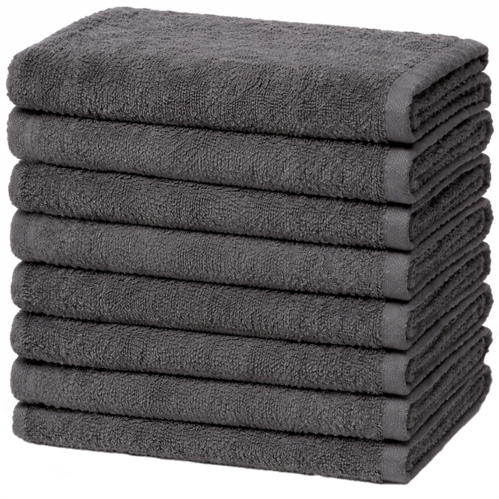 Dennis Williams Deep Dye Towels Moon Grey 12 Pack