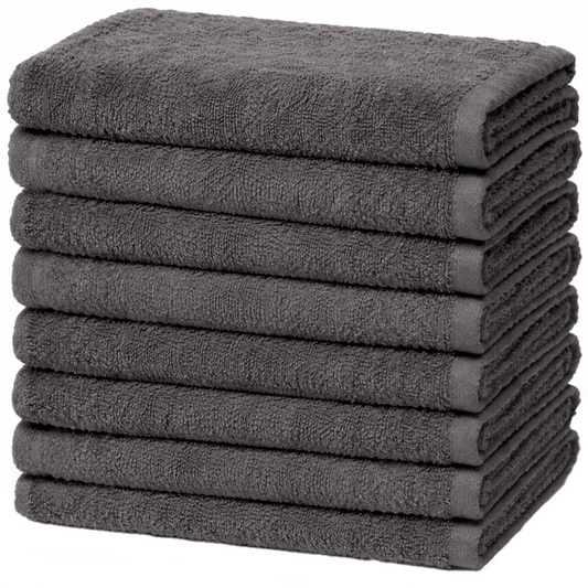 Dennis Williams Deep Dye Towels Moon Grey 12 Pack