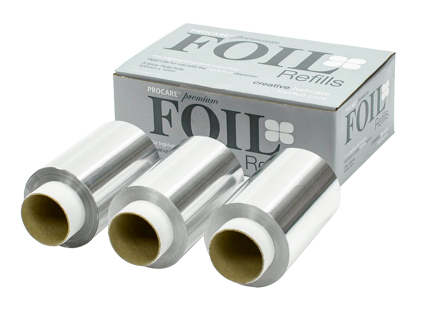 Procare Premium Hair Foil Refills Silver 100m x 100mm 3 Pack
