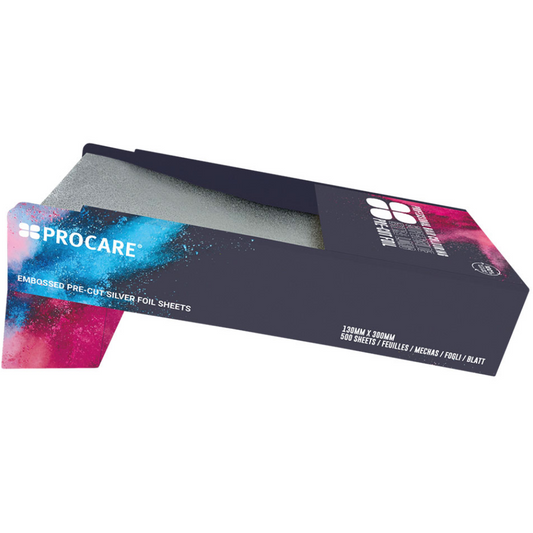 Procare Extra Long Pre-Cut Embossed Foil Sheets 130mm x 300mm 500 Pack