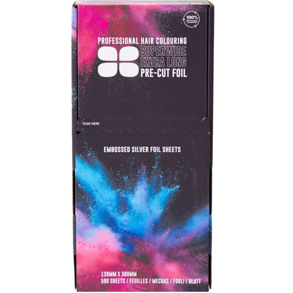 Procare Extra Long Pre-Cut Embossed Foil Sheets 130mm x 300mm 500 Pack