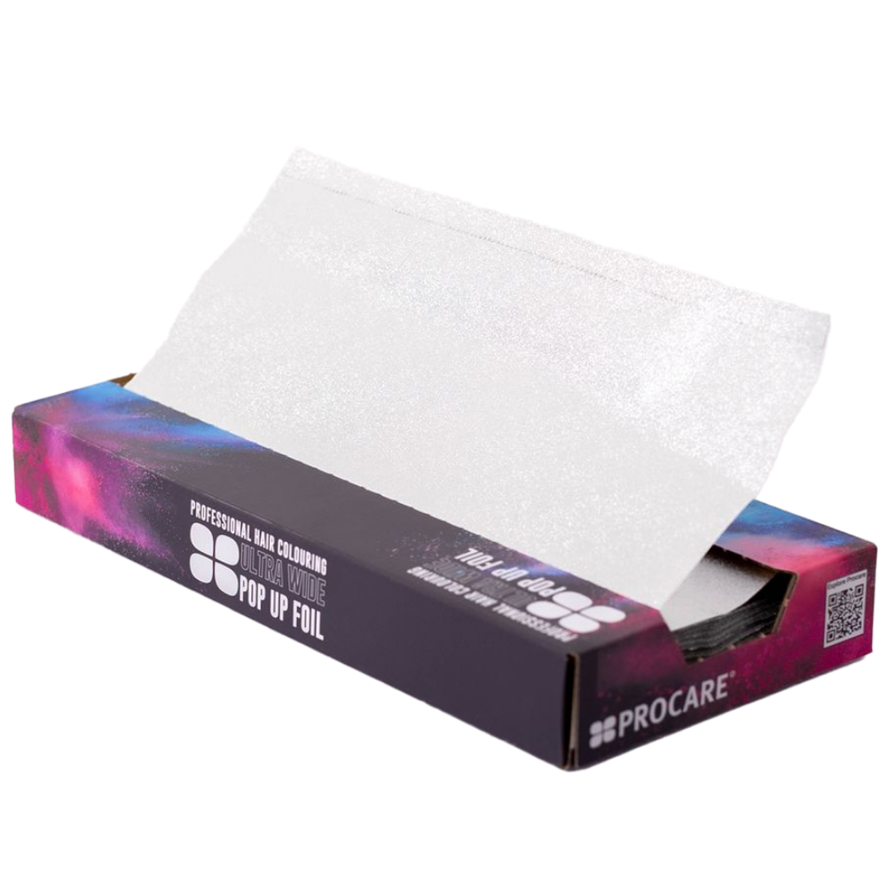 Procare Embossed Ultra Wide Pop-Up Foil Sheets Silver 270mm x 300mm 250 Pack