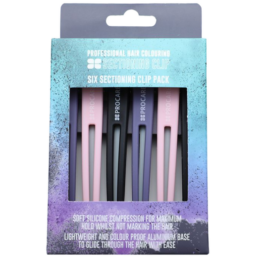 Procare Sectioning Hair Clips 6 Pack