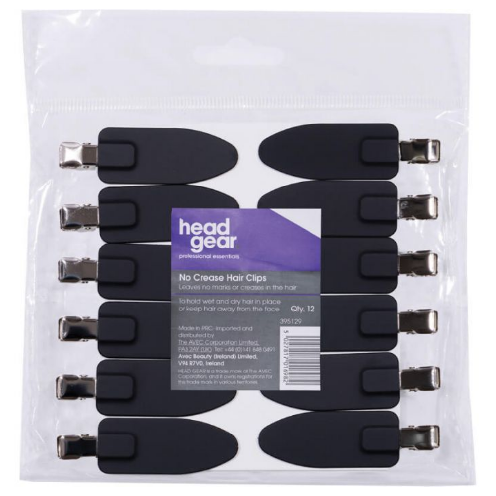 Headgear No Crease Hair Clips 12 Pack