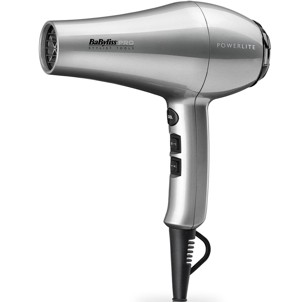 Babyliss Pro Powerlite Hair Dryer Silver 1900w