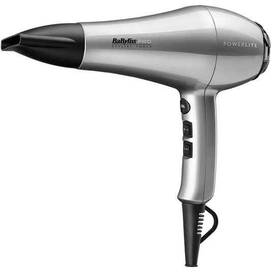 Babyliss Pro Powerlite Hair Dryer Silver 1900w