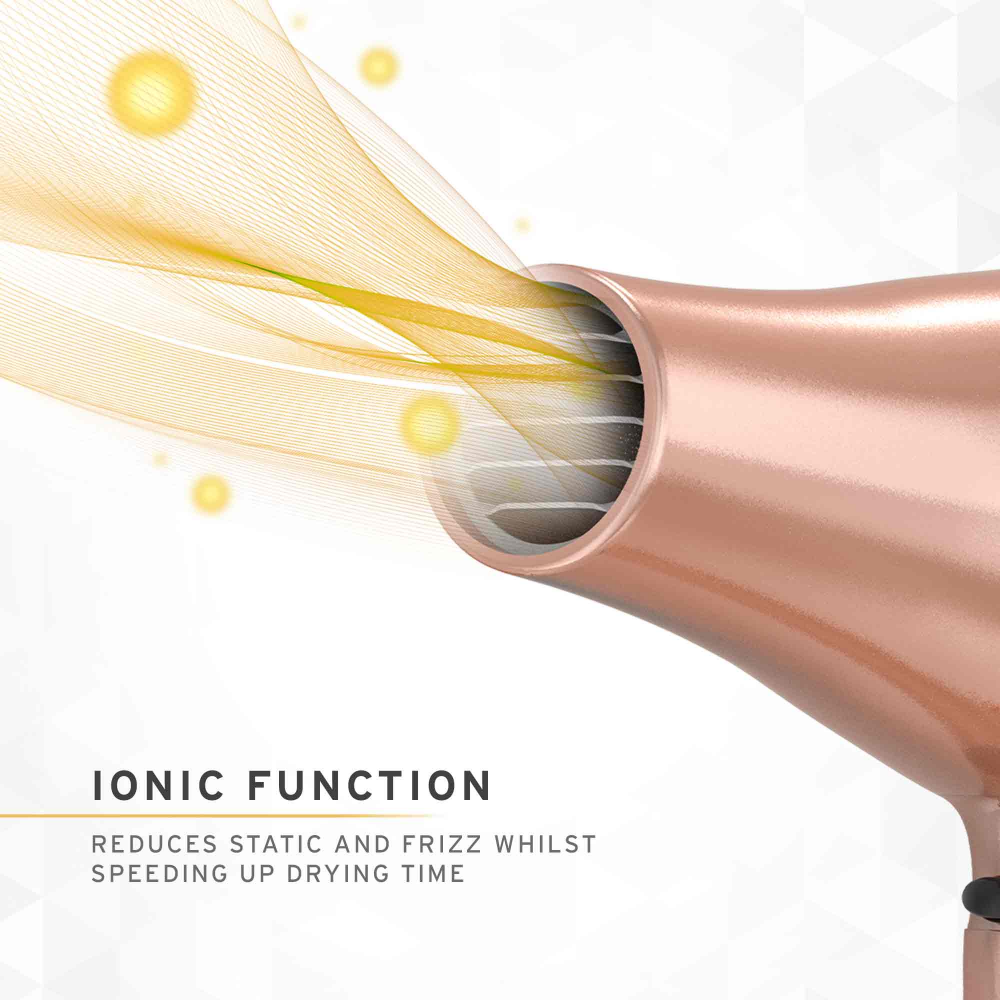 Babyliss Pro Keratin Lustre Hair Dryer Rose Gold