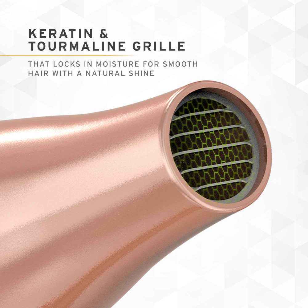 Babyliss Pro Keratin Lustre Hair Dryer Rose Gold