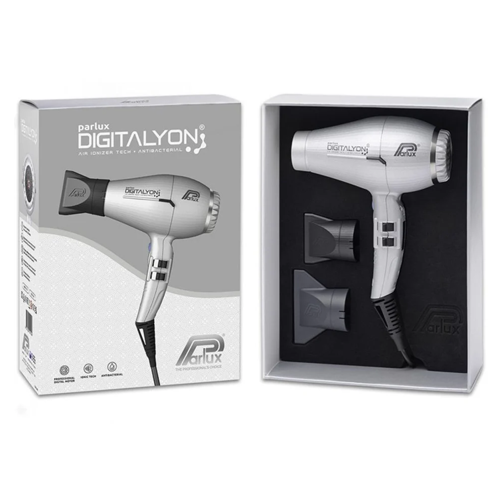 Parlux Digitalyon Air Ionizer Hair Dryer Silver