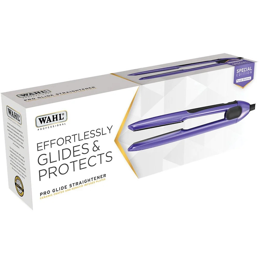 Wahl Professional Pro Glide Hair Straightener Purple Shimmer