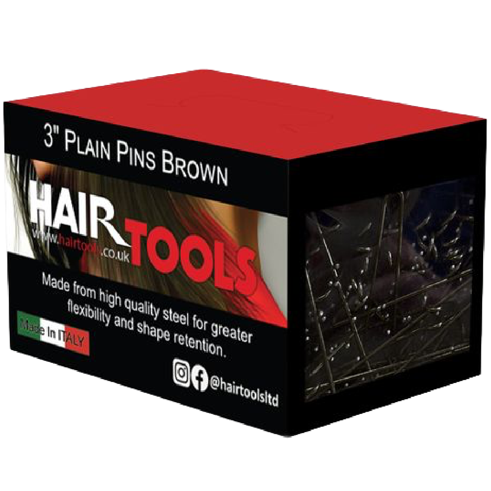 Hair Tools Plain Pins Brown 3 Inch 500 Pack