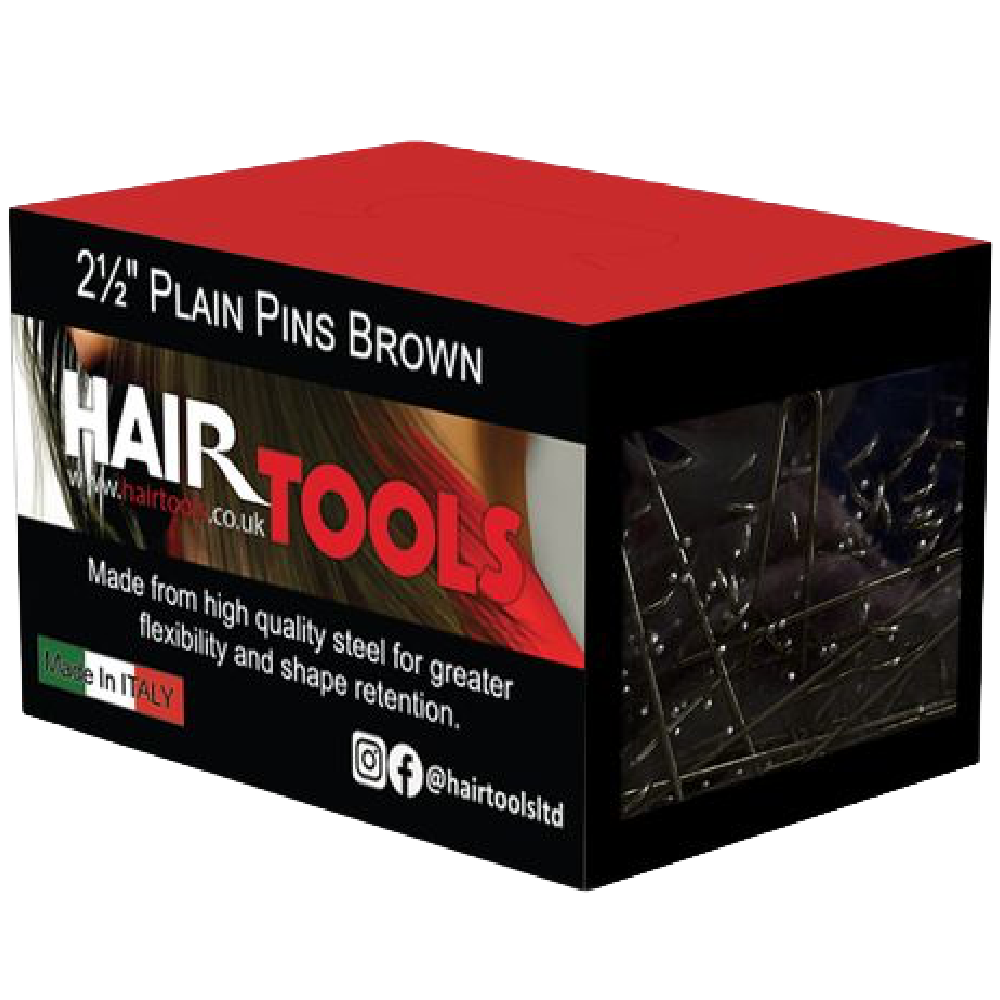 Hair Tools Plain Pins Brown 2.5 Inch 500 Pack