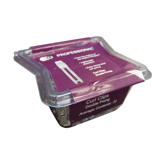 LJ Professional Double Prong Curl Clips 72 Pack