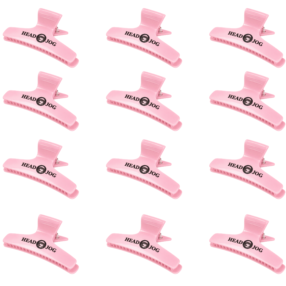 Head Jog Butterfly Clamps Large Pink 12 Pack