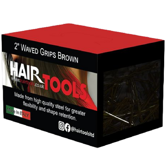 Hair Tools Waved Grips Brown 2 Inch 500 Pack