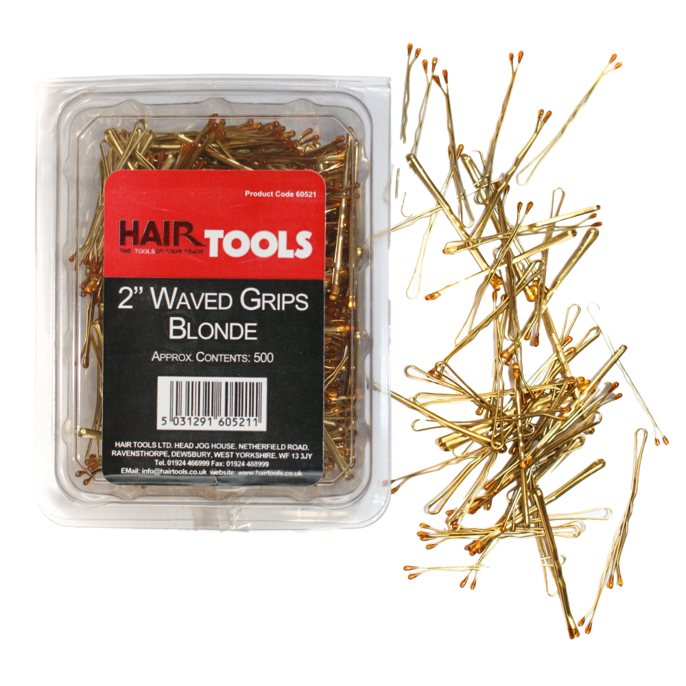 Hair Tools Waved Grips Blonde 2 Inch 500 Pack