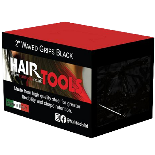 Hair Tools Waved Grips Black 2 Inch 500 Pack