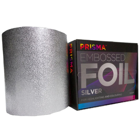Prisma Embossed Foil Sheets Silver 150mm x 100m