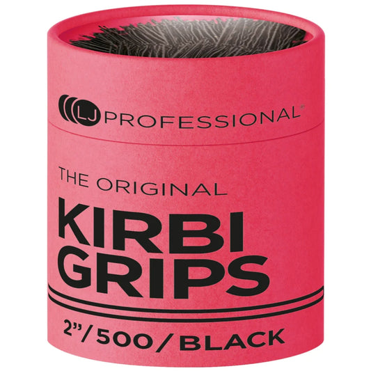 LJ Professional Wavy KirbiGrips Black 2 Inch 500 Pack
