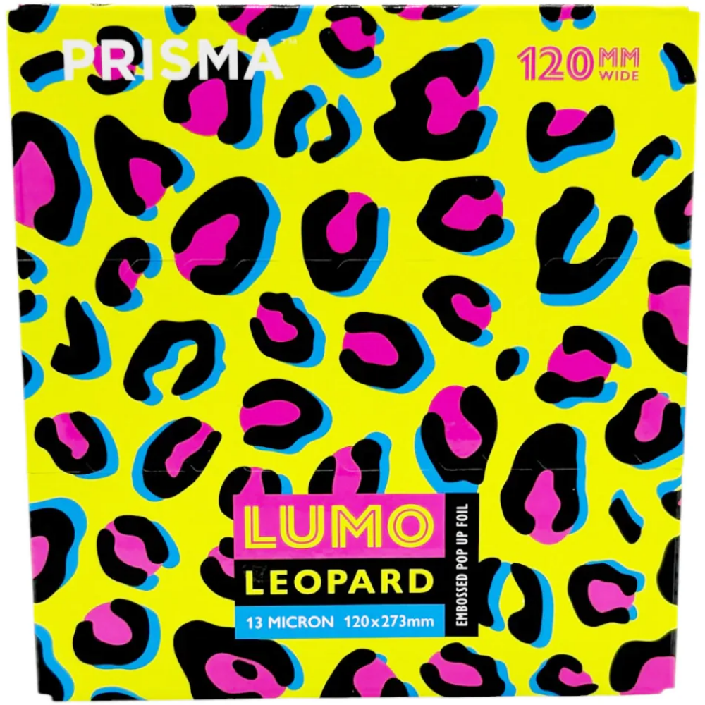 Prisma Pop-up Embossed Foil Sheets Lumo Leopard 500 Pack