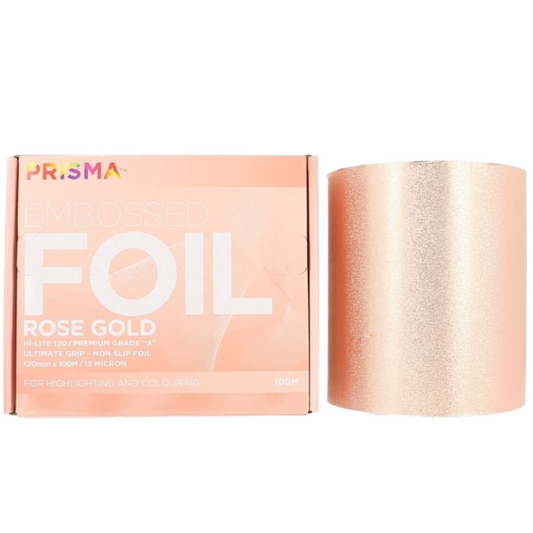 Prisma Embossed Foil Sheets Rose Gold 120mm x 100m