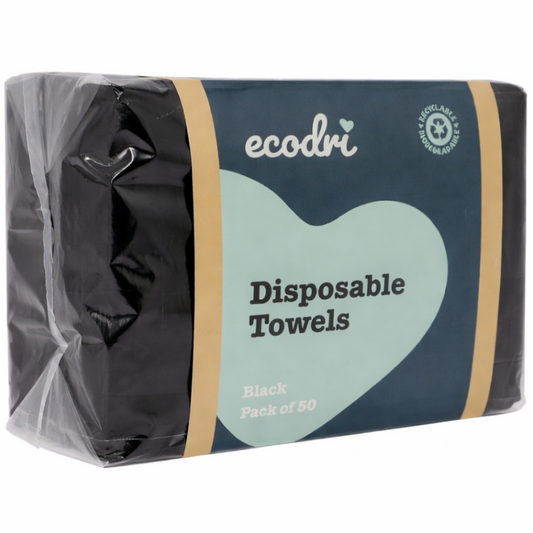 EcoDri Disposable Towel Black 50 Pack