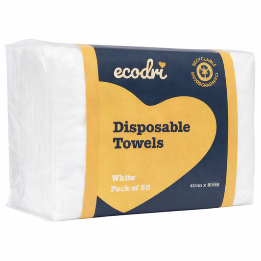 EcoDri Disposable Towel White 50 Pack