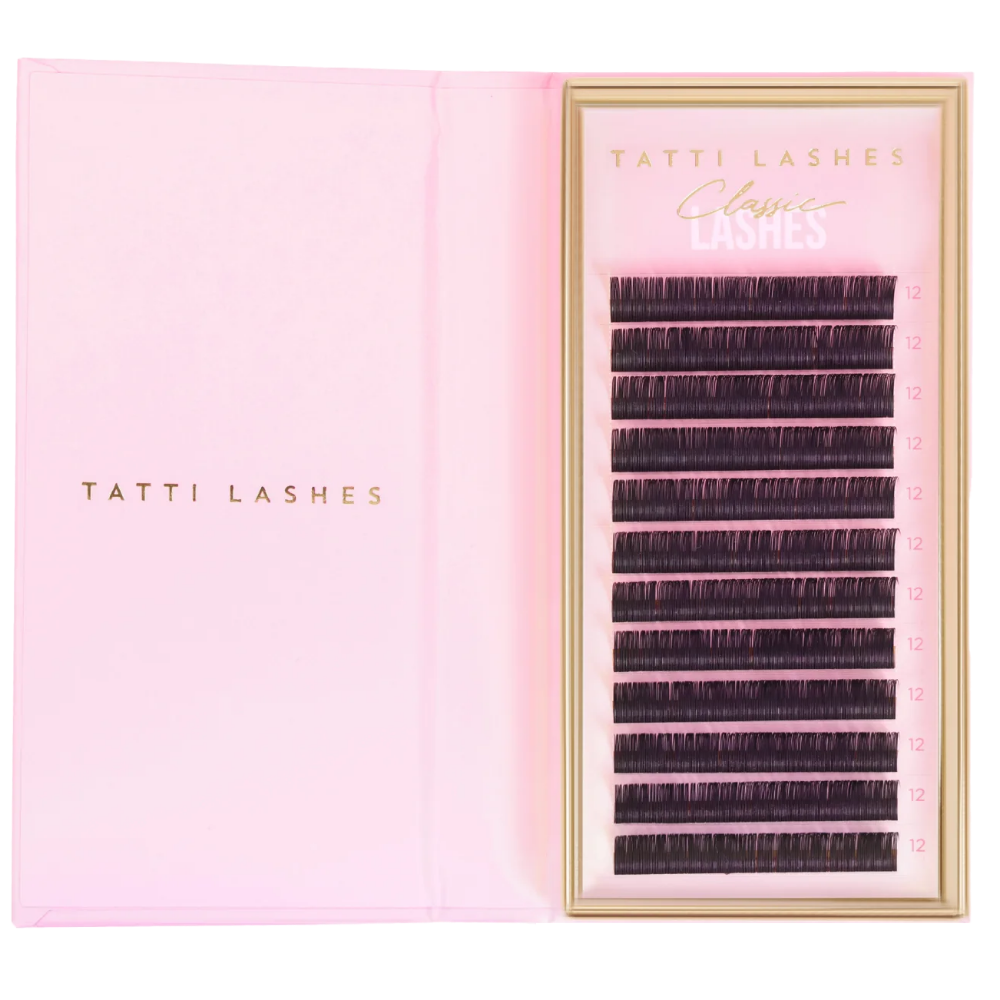 Tatti Lashes 12mm D Curl 0.20 Classic Individual Lashes Black