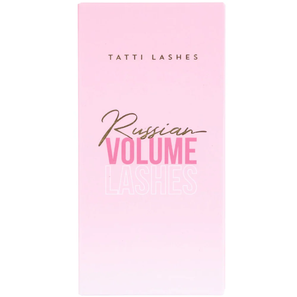 Tatti Lashes Mixed Length D Curl 0.05 Russian Volume Individual Lashes Black