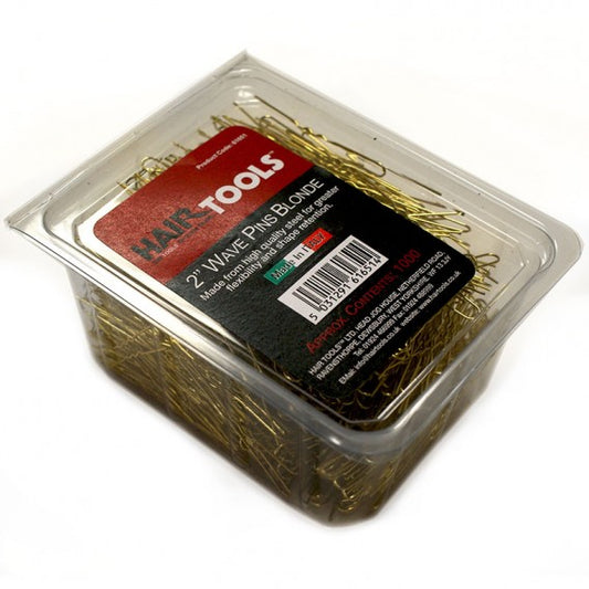 Hair Tools Waved Pins Blonde 2 Inch 1000 Pack