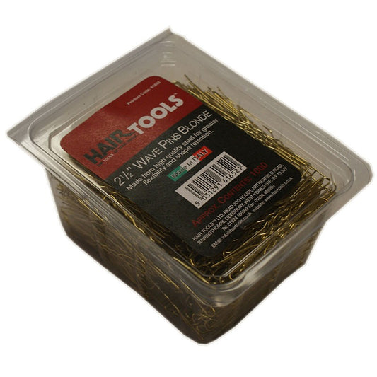 Hair Tools Waved Pins Blonde 2.5 Inch 1000 Pack