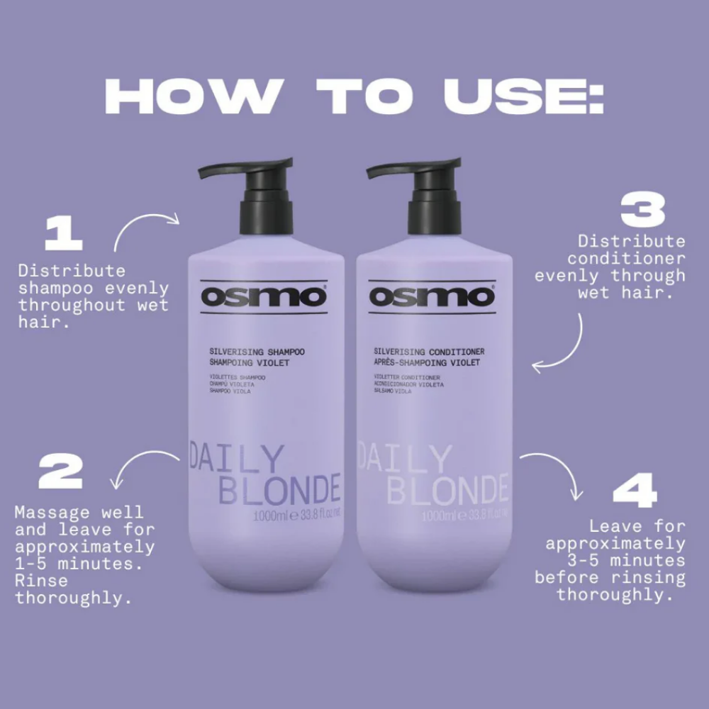 Osmo Silverising Shampoo & Conditioner Duo 1000ml
