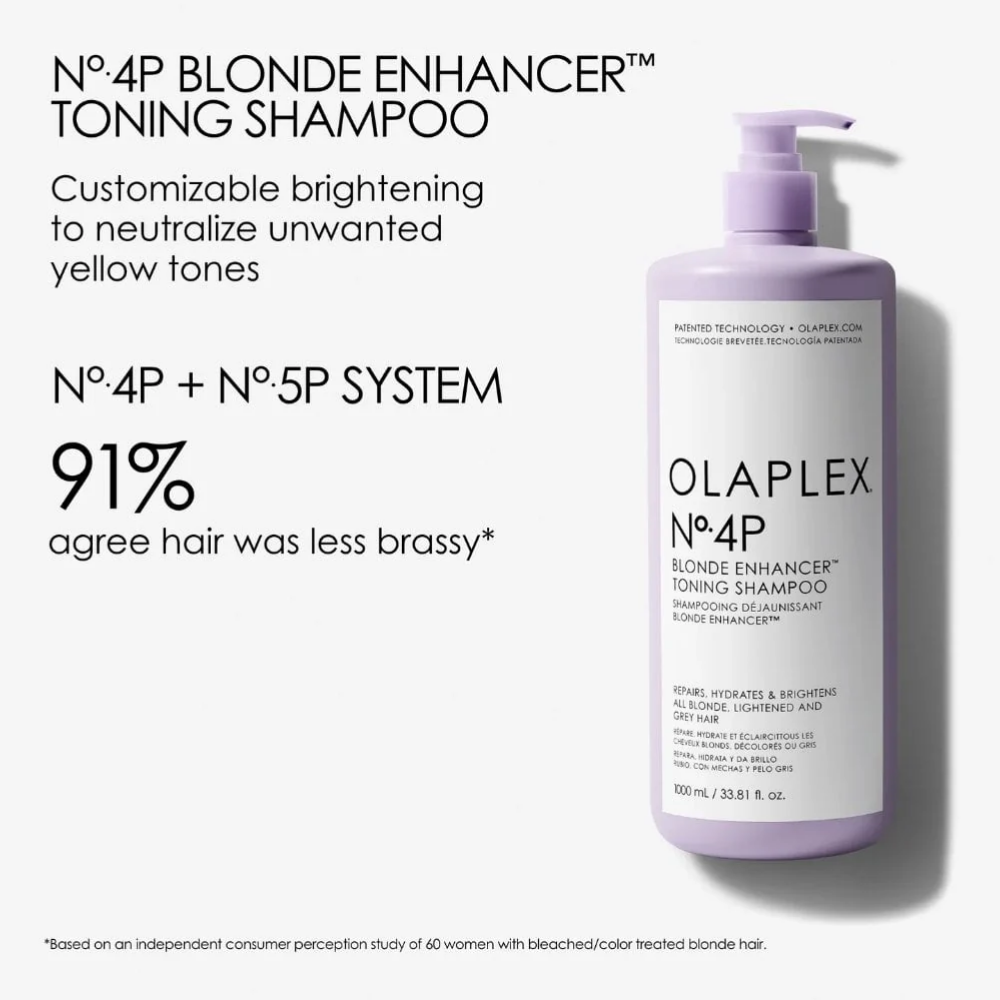 Olaplex No.4P Blonde Enhancing Toner Shampoo 1000ml