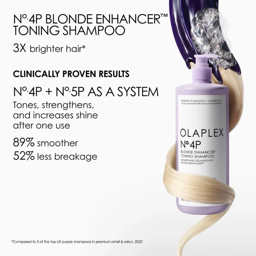 Olaplex No.4P Blonde Enhancing Toner Shampoo 1000ml