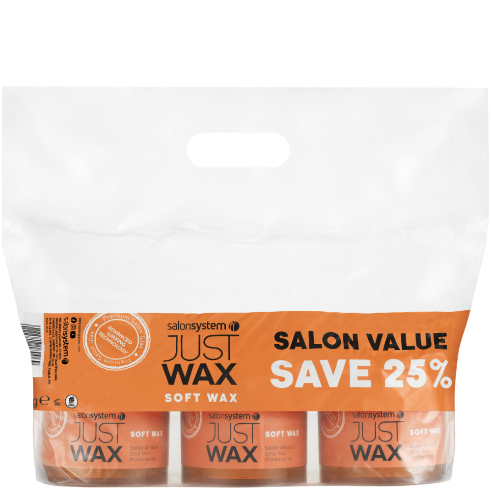 Salon System Just Wax Soft Wax 3 x 450g