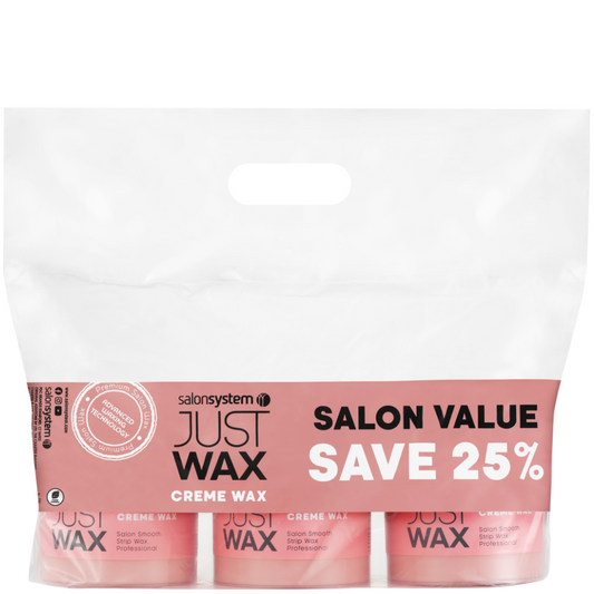 Salon System Just Wax Creme Wax 3 x 450g