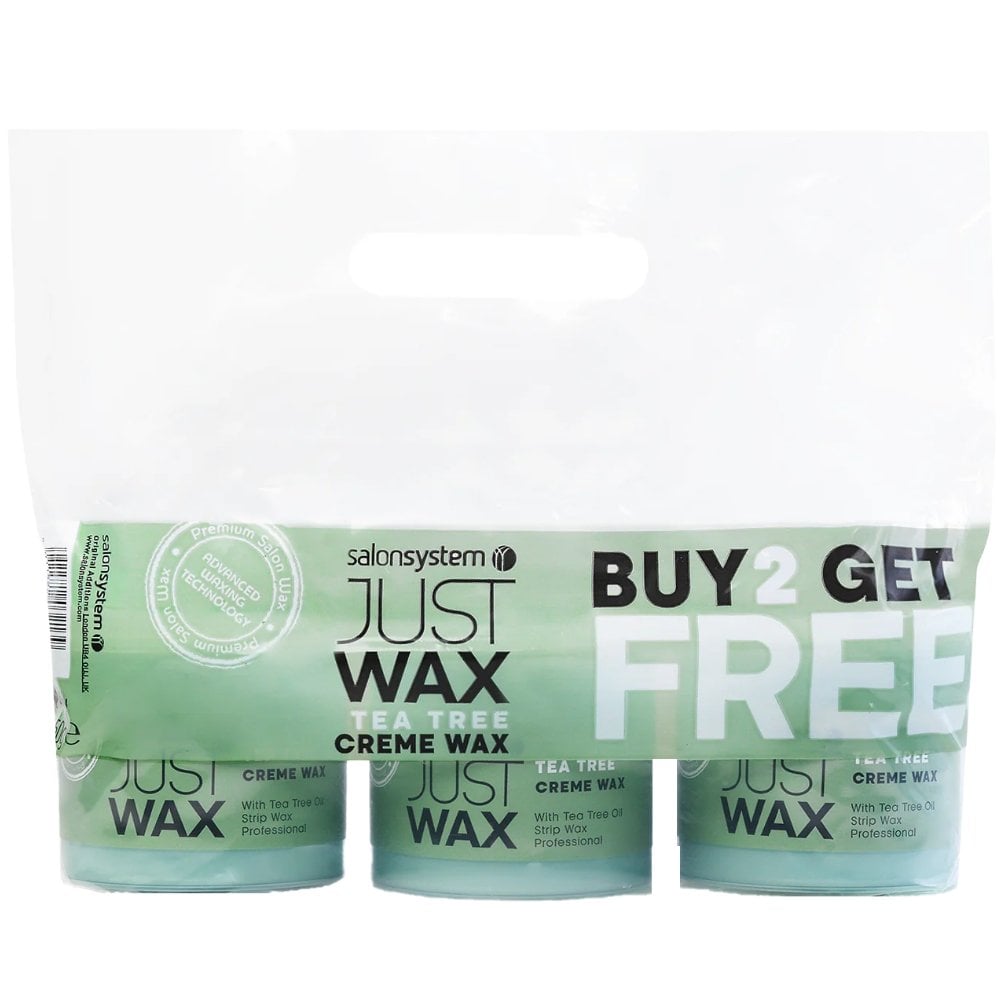 Salon System Just Wax Tea Tree Wax 3 x 450g