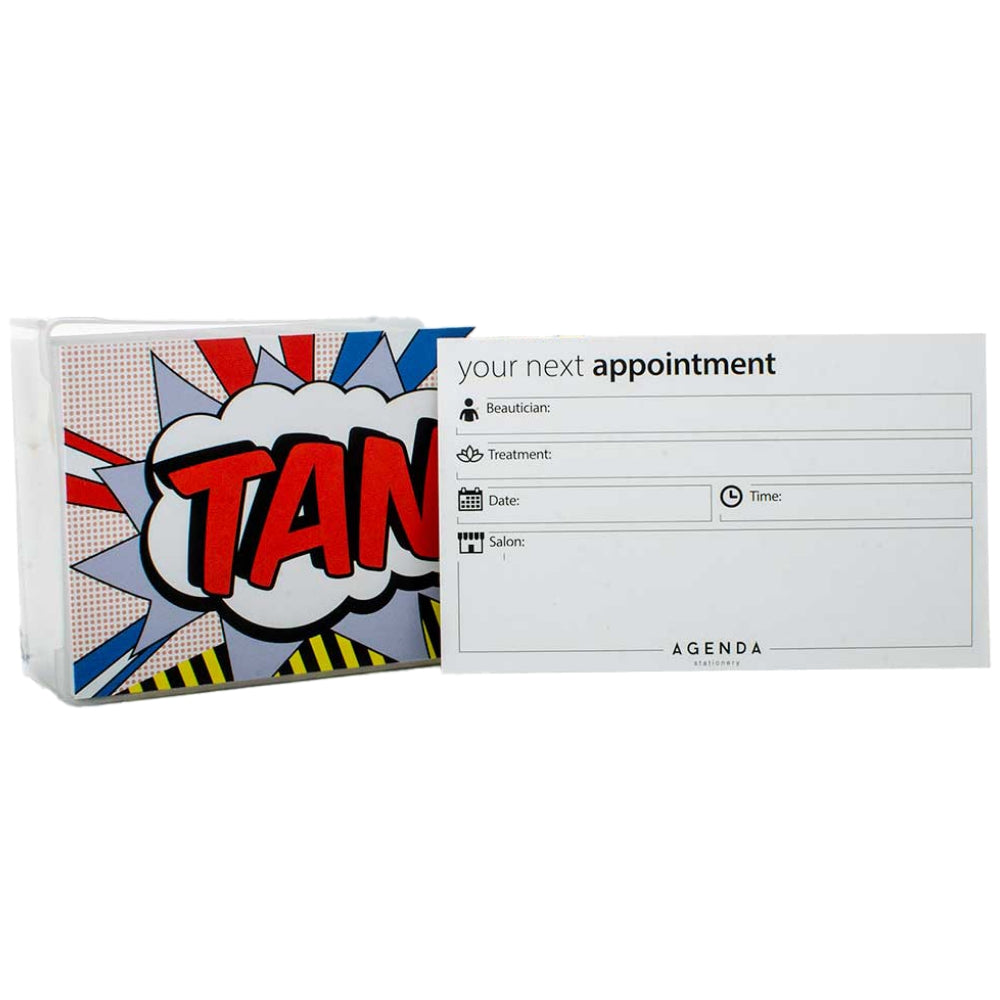 Agenda Appointment Cards Pop Art Tan 100 Pack