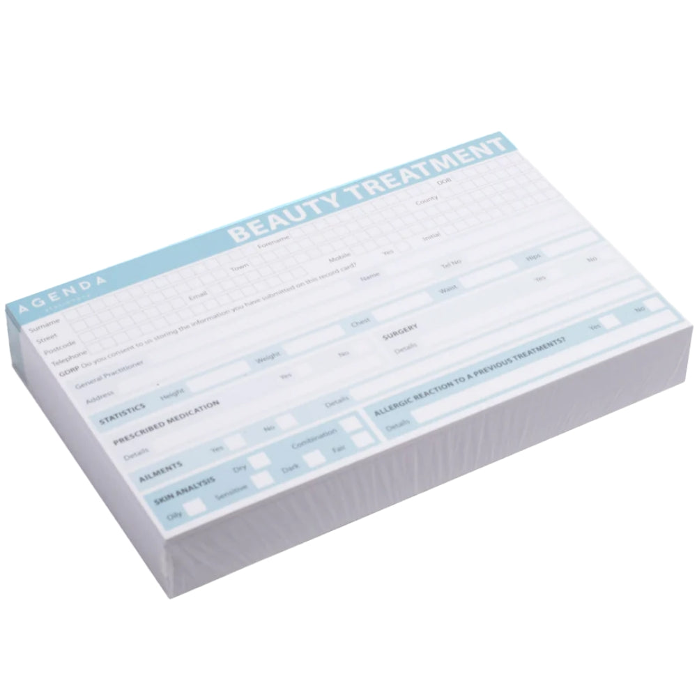 Agenda Record Cards Beauty 100 Pack