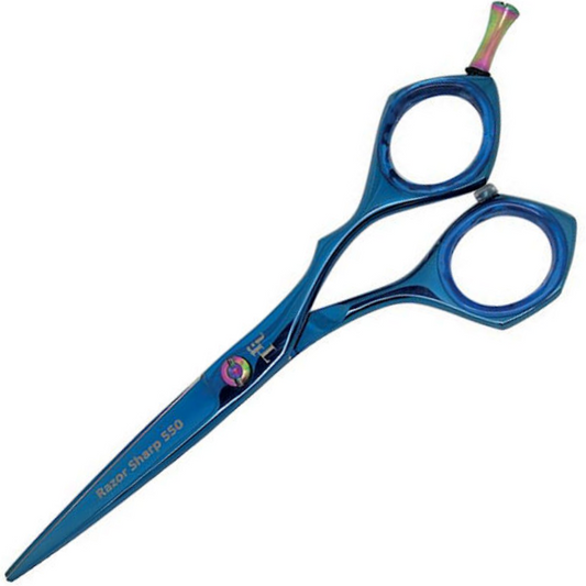 TRI Razor Sharp Blue Titanium Scissors 5 Inch