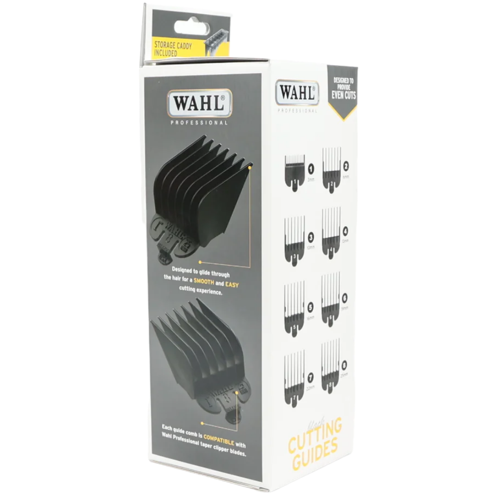 Wahl Professional Plastic Clipper Attachment Comb Set Black